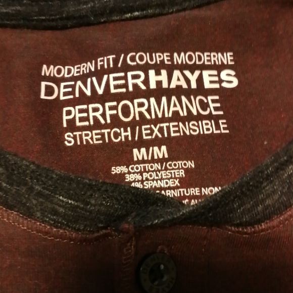 NWOT Denver Hayes Henley - Picture 2 of 3